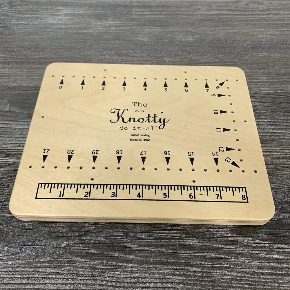 The Little‎ Knotty do-it-all Beading Jewelry Making DIY Wooden BOARD" ONLY 8x10